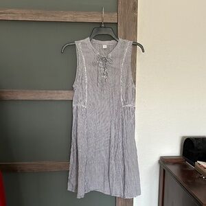 Old Navy | Blue & White Striped Swim Cover-up- Size S